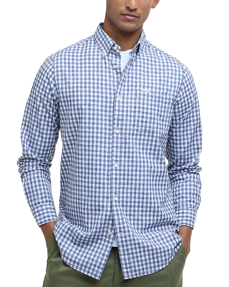 Shop Barbour Kanehill Tailored Fit Button Down Shirt In Navy