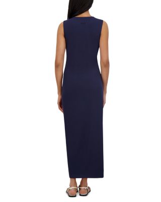 Sleeveless Crewneck Straight Dress