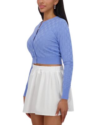 Checker Knit Cardigan 