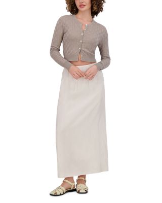 Checker Knit Cardigan 