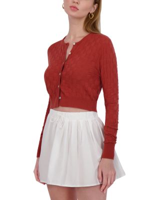 Checker Knit Cardigan 