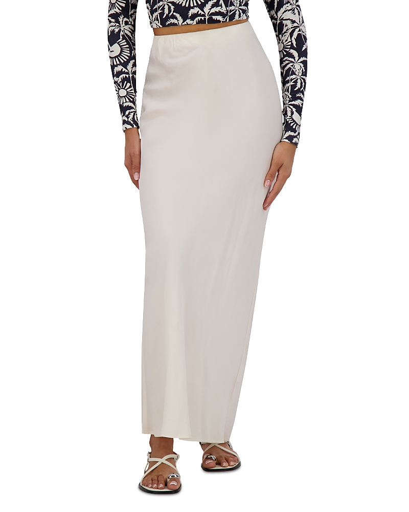 Point Brushed Straight Skirt