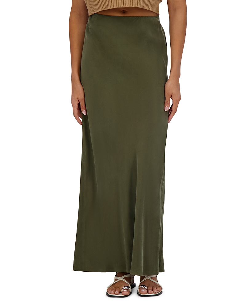Point Brushed Straight Skirt