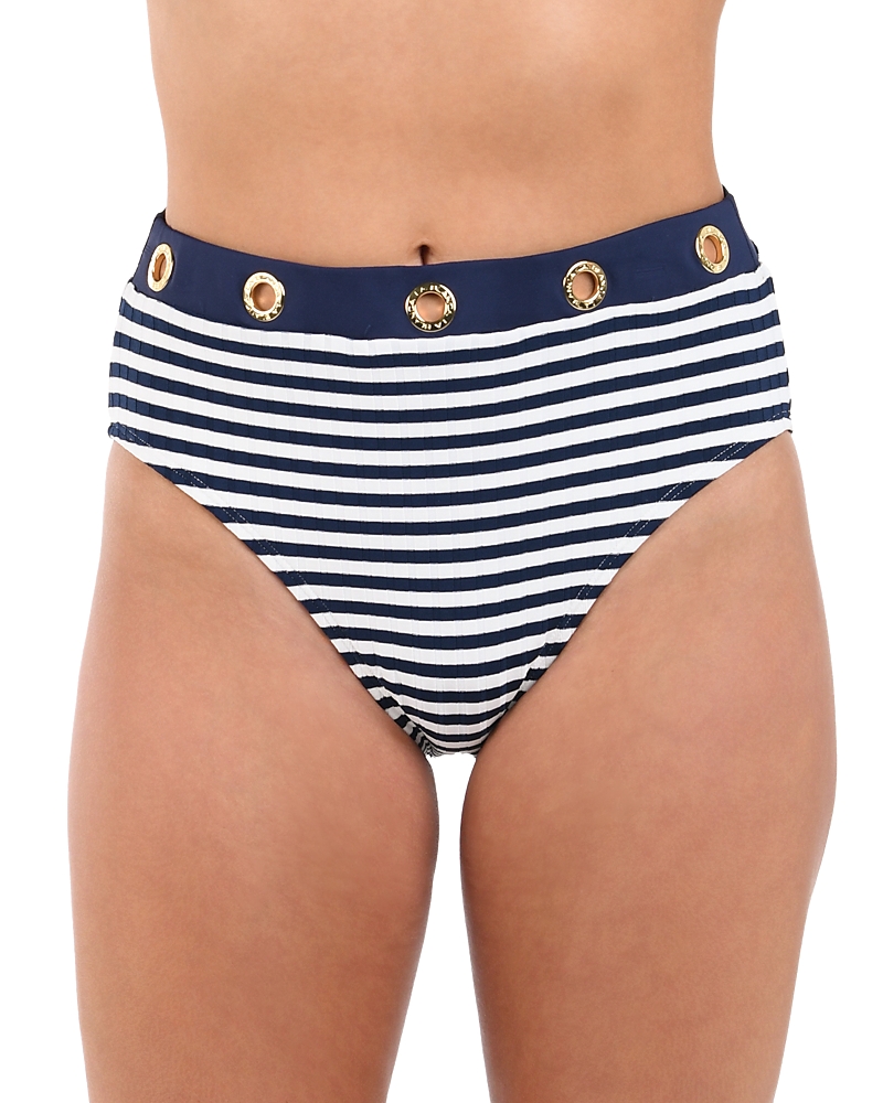 LA BLANCA SAIL HIGH WAIST BIKINI BOTTOM