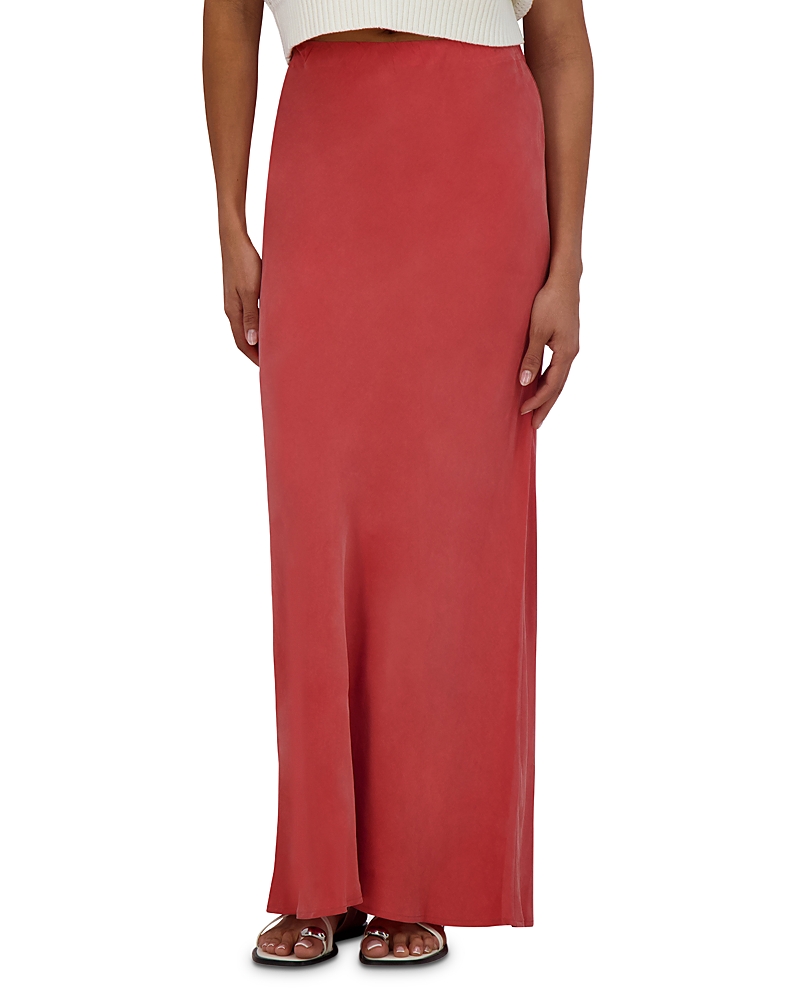 Point Brushed Straight Skirt
