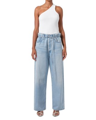 Emmi High Rise Wide Leg Jeans in Incline