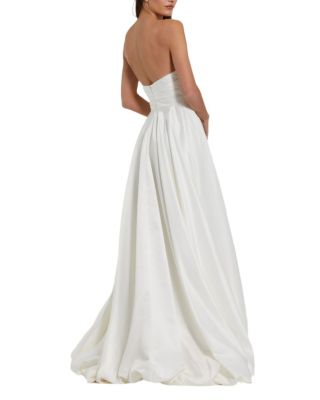 Strapless Ruched Gown