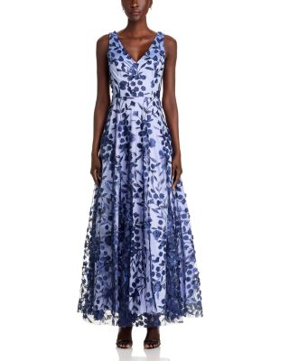 Embroidered 3D Appliqu&amp;eacute; Gown