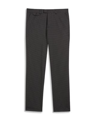 Micro Houndstooth Slim Fit Pants