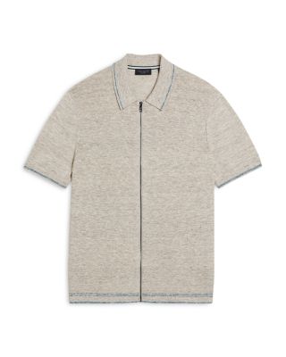 Rojor Textured Zip Front Shirt