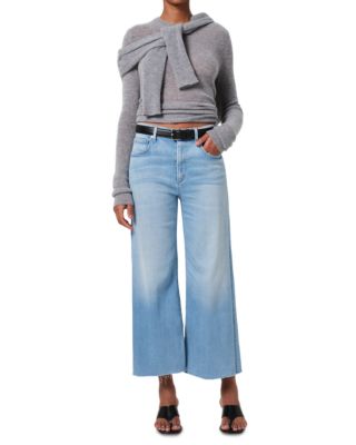 Lyra High Rise Wide Leg Crop Jeans in Belmont