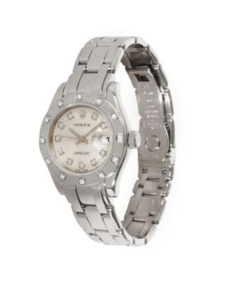 Pre-Owned Rolex - White Gold Pearlmaster 80319 31.20