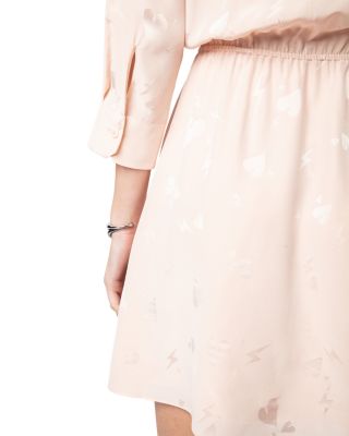 Rucus Silk Flash Heart Dress