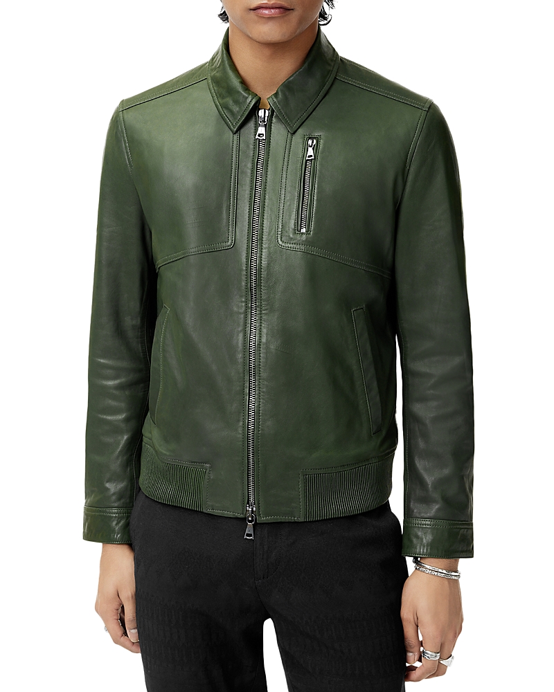 John Varvatos Kai Aviator Leather Jacket