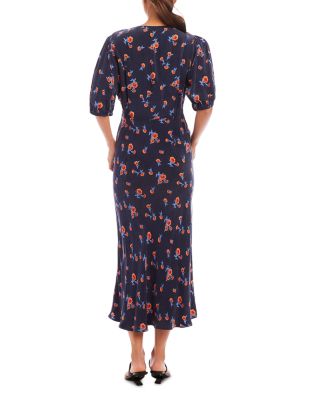 Bias Puff Sleeve Dress