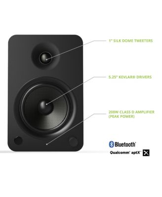  YU6 Powered Bookshelf Speakers with Built-in Bluetooth - Pair