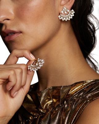 Luxor Fan Jacket Earrings