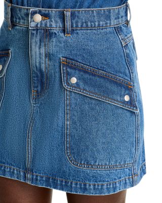 Utility Denim Mini Skirt - Exclusive