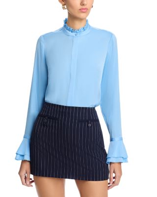 Elie Tahari - The Adair Silk Blend Blouse