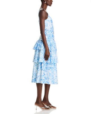 Celeste Floral Poplin Midi Dress