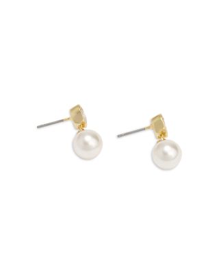 COACH - Heart Pearl Drop Earrings