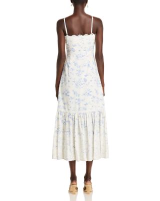 Lace Trim Midi Dress - Exclusive