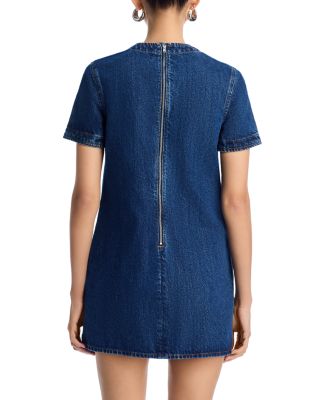Embellished Denim Mini Dress