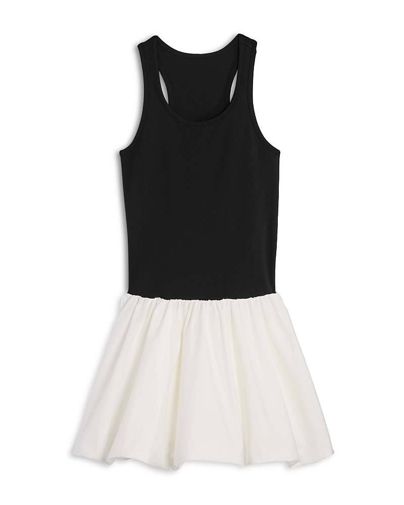 Shop Katiejnyc Girls' Queenie Combo Bubble Dress - Big Kid In Black/white