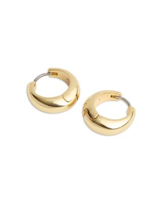 Signature Hallmark Tubular Huggie Hoop Earrings