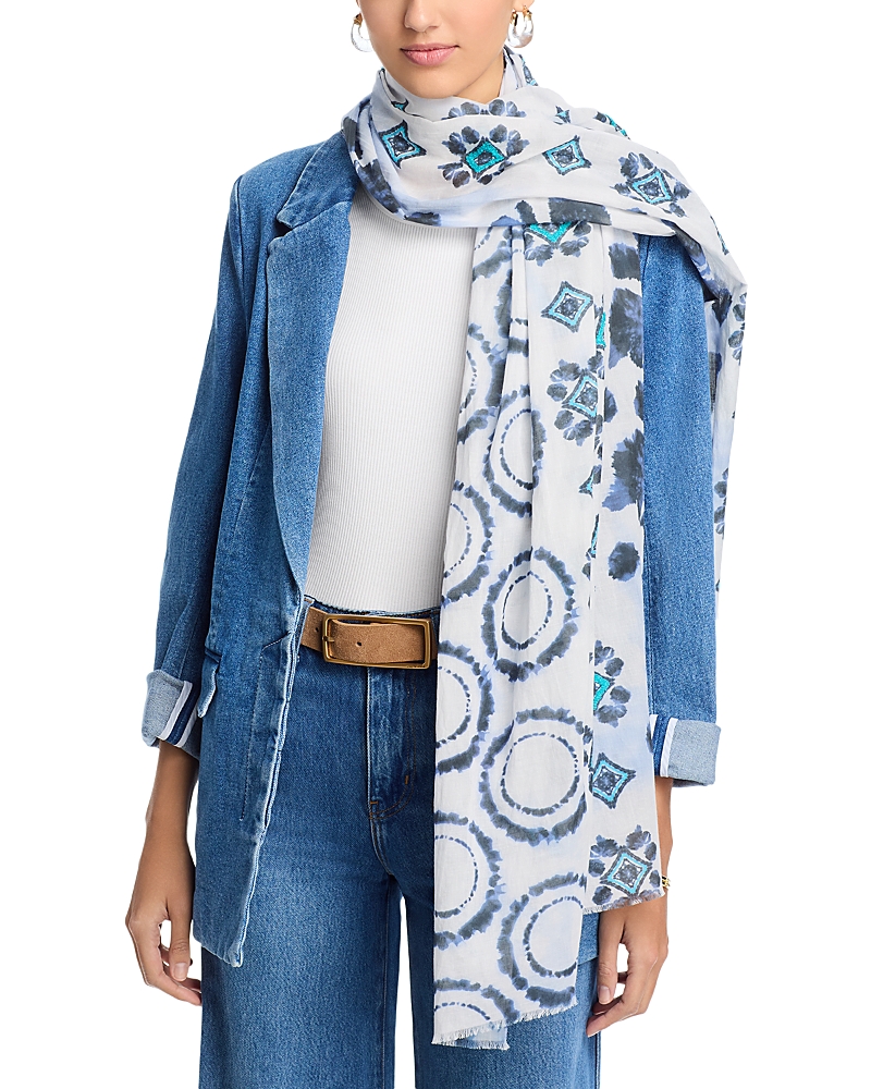 Echo Batik Patch Wrap In White