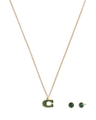 COACH - Signature Pav&eacute; C Jewelry Set