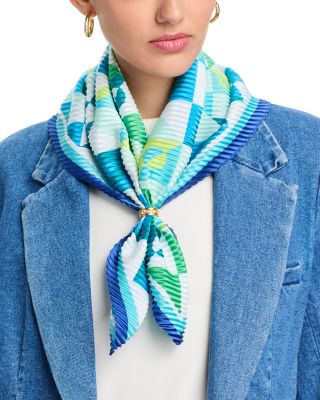 Echo - Mosaic Geo Pleated Diamond Scarf