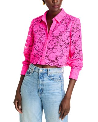 L'AGENCE - Akemi Cropped Button Front Top