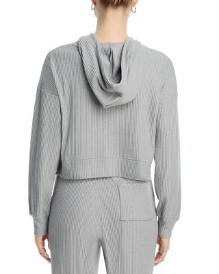 Brushed Rib Crop Hoodie - Exclusive