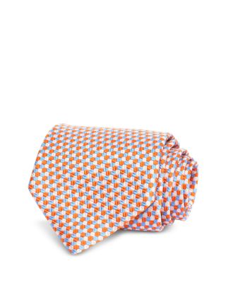 David Donahue Classic Silk Geometric Tie
