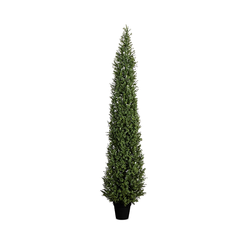 Nearly Natural 8' Uv Resistant Artificial Boxwood Topiary Tree (indoor/outdoor) In Green