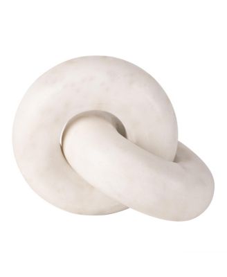 GAURI KOHLI - Munich White Marble Knot Sculpture