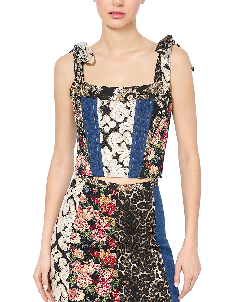 Alice and Olivia Clara Paneled Top