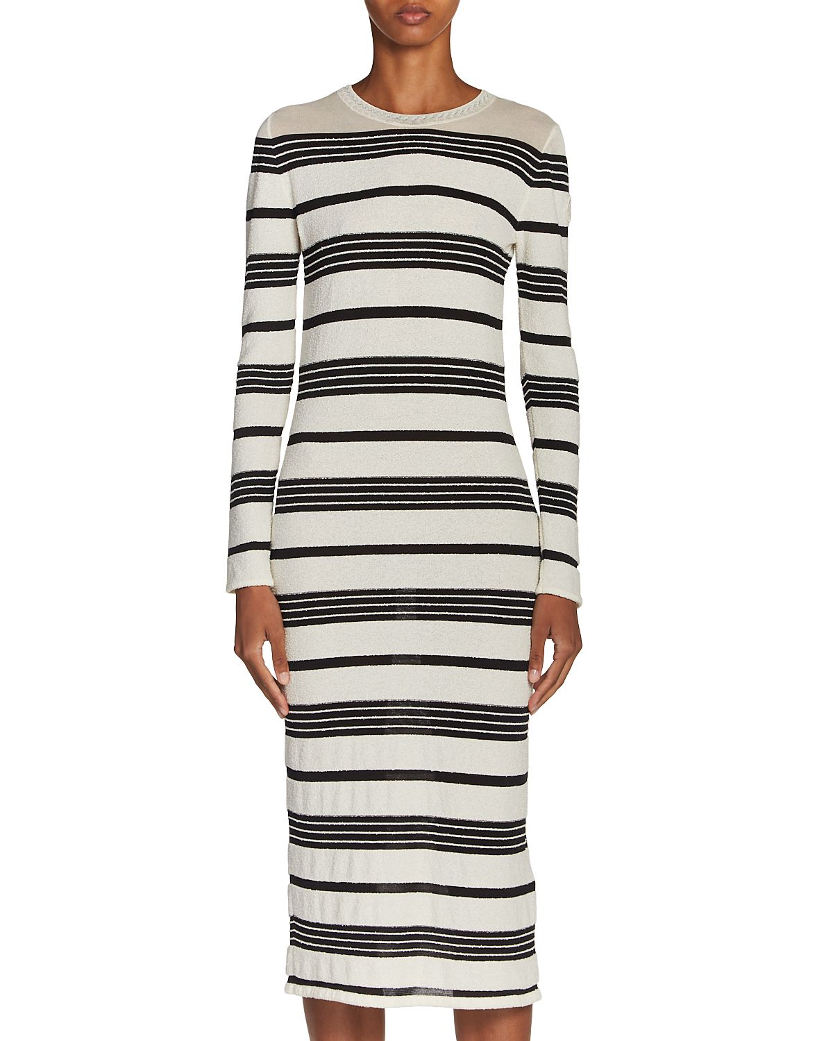 Moncler Striped Midi Dress