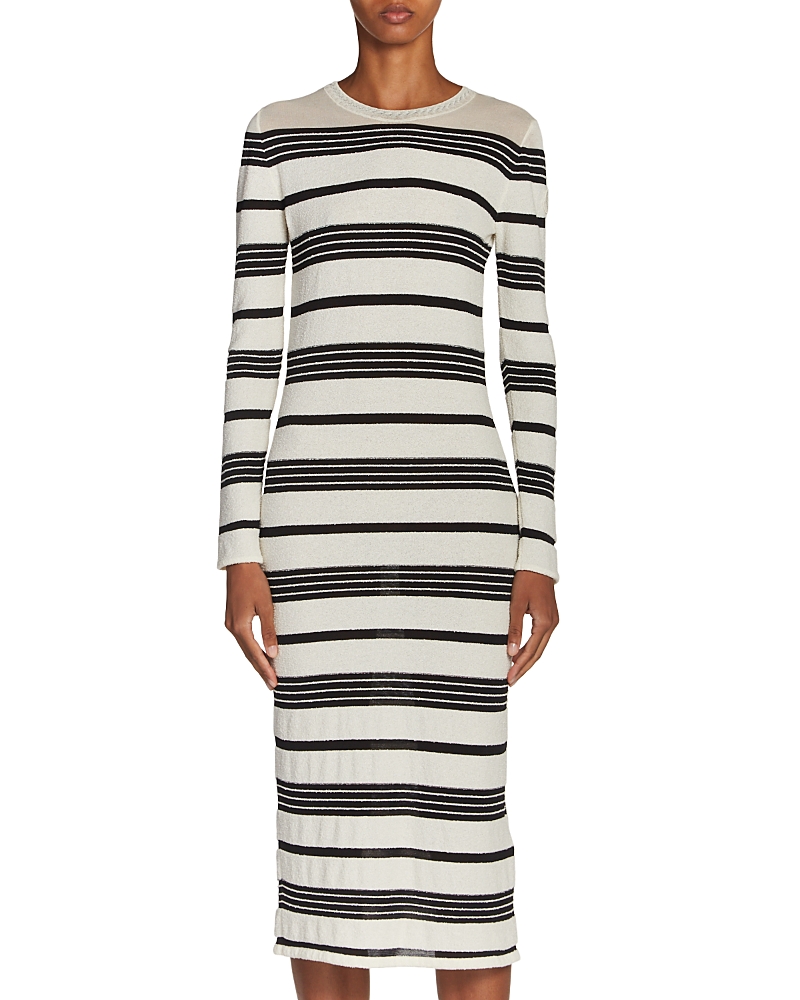 Moncler Striped Midi Dress