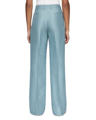 Gates Full Leg Linen Blend Pants 