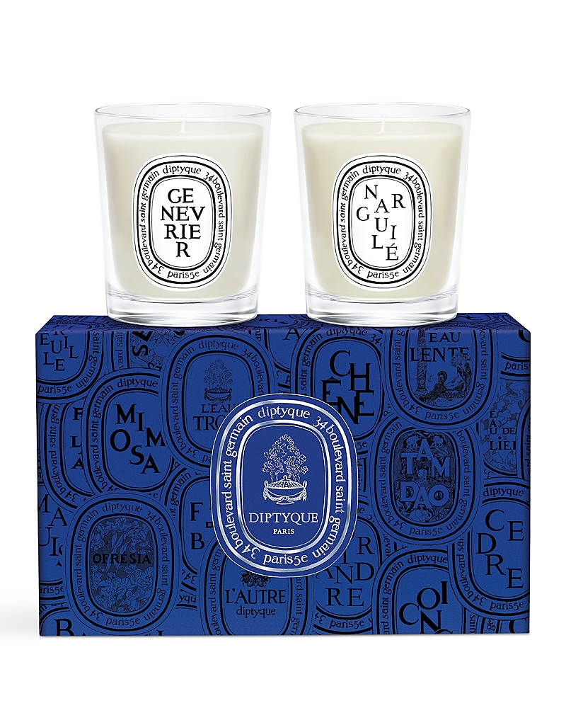 Diptyque Narguilé & Genévrier (juniper) Set Of 2 Small Candles (limited Edition)