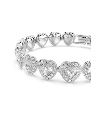 Ariana Grande Crystal Heart Halo Tennis Bracelet