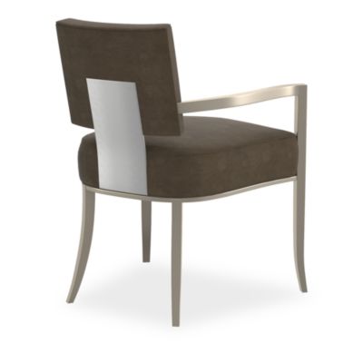 Reserved Seating Arm Chair - Dark Brown