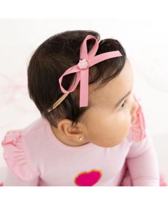 Girls' Dainty Heart Bow Valentine's Day Headband - Baby