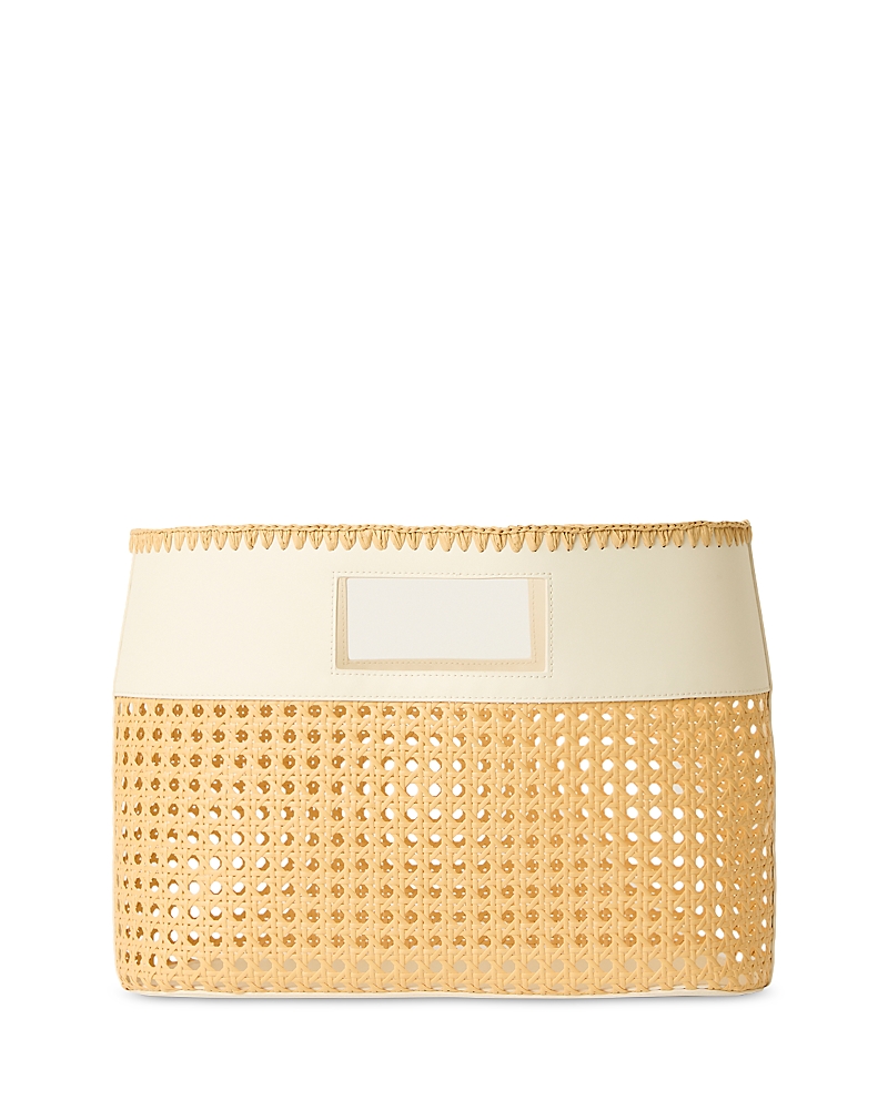 Btb Los Angeles Small Tote In Natural/white