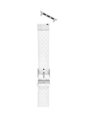White Leather Bracelet Band for Apple Watch&reg;, 38-49mm