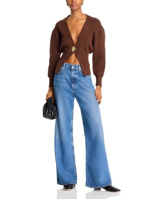 Balloon Sleeve Cardigan Sweater