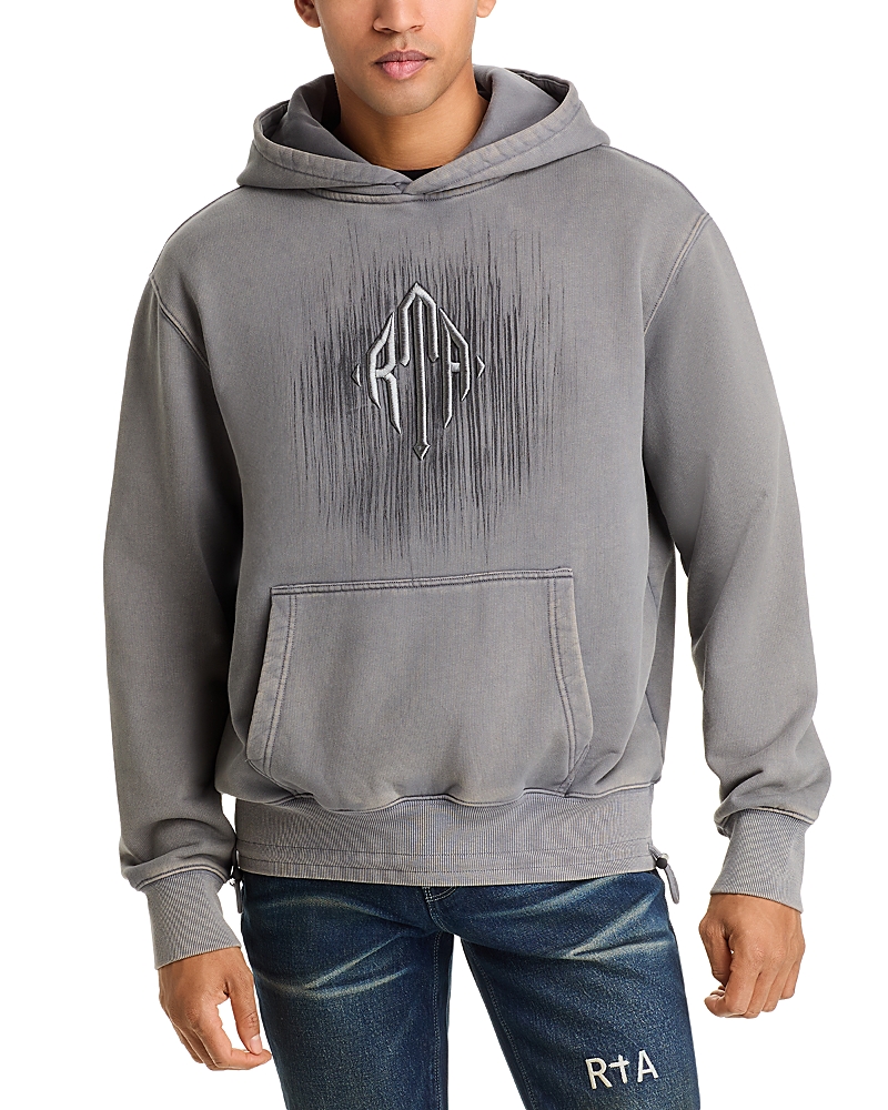Rta Relaxed Fit Jordan Stone Etched Monogram Hoodie