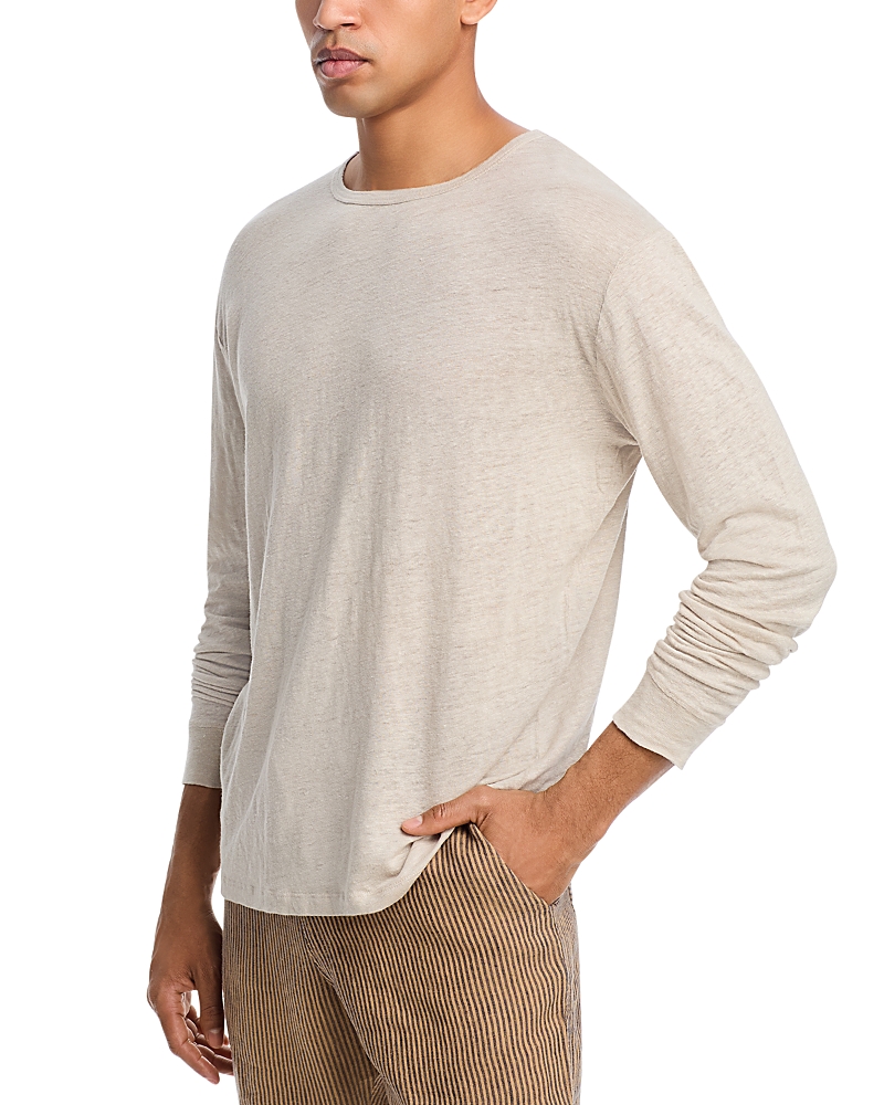 Alex Crane Linen Sun Tee In Bone